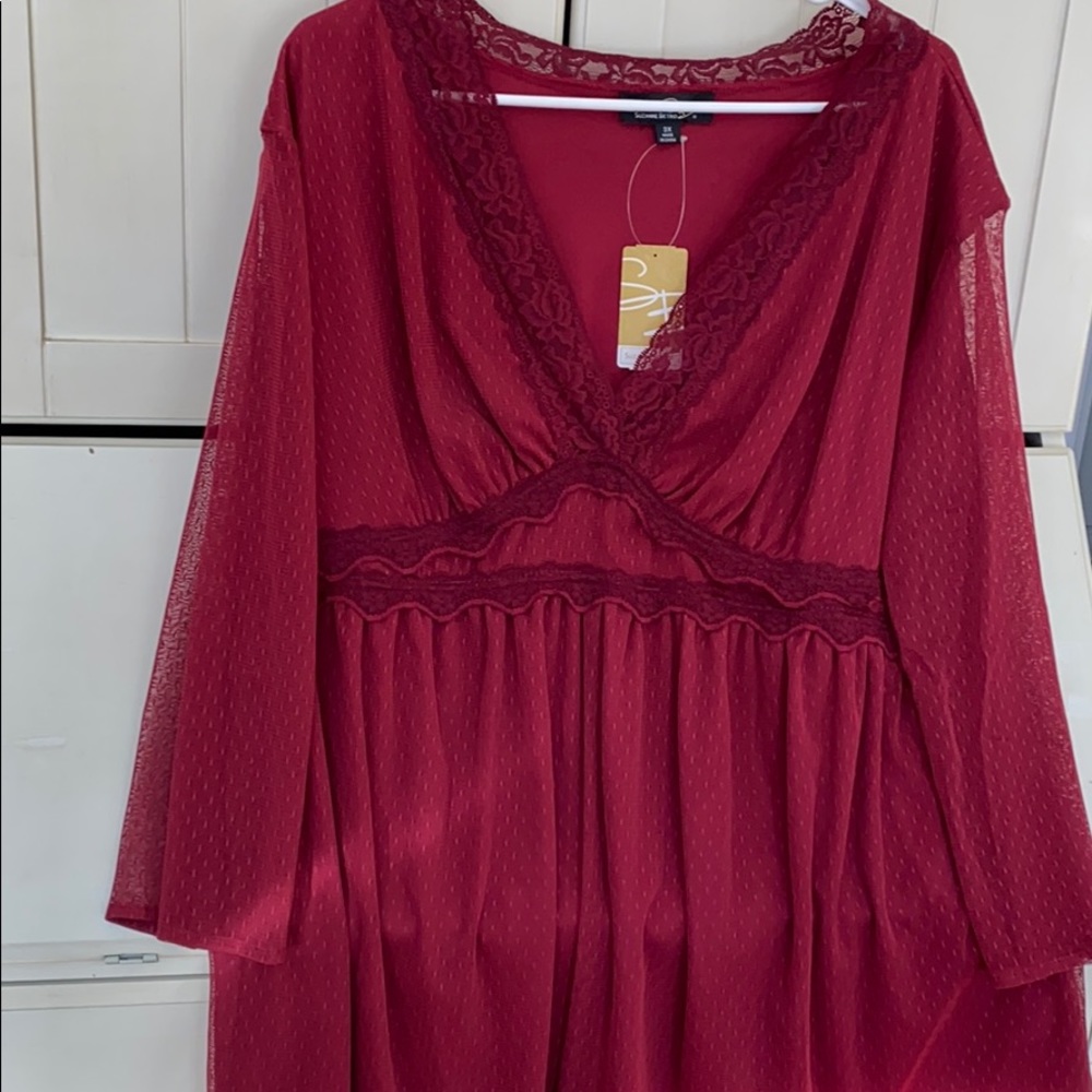 Burgundy Blouse